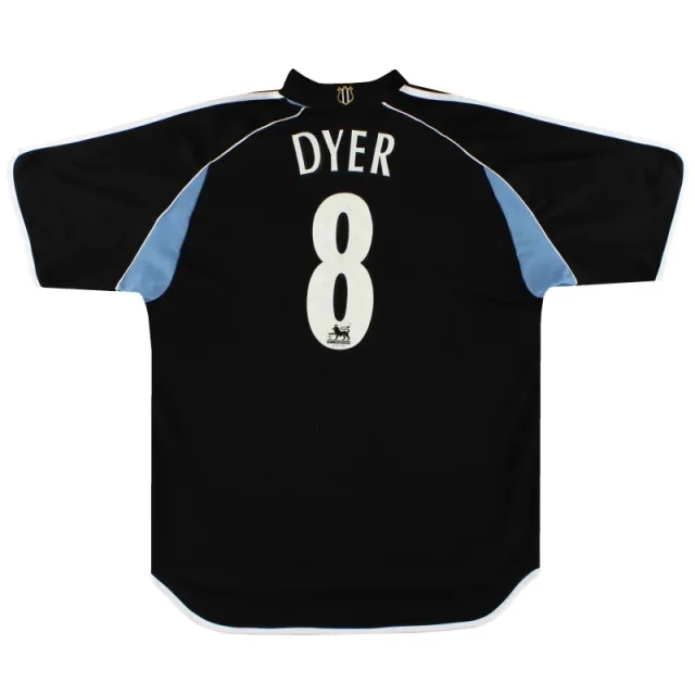 2000-01 Newcastle adidas Away Shirt Dyer #8 L - Newcastle United / Excellent / Large