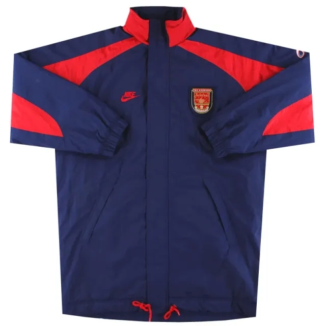 1994-96 Arsenal Nike Padded Bench Coat *Mint* L - Arsenal / Mint / Large