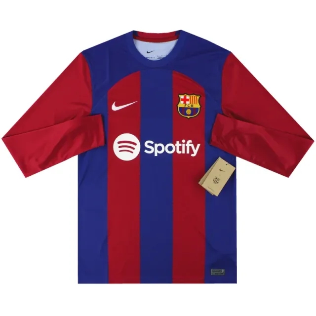 2023-24 Barcelona Nike Home Shirt L/S *w/tags* - Barcelona / w/tags / XS