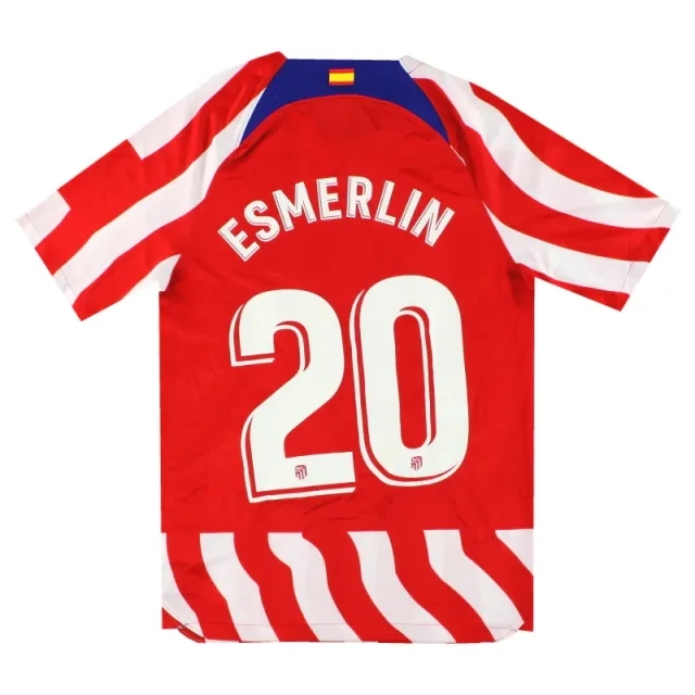 2022-23 Atletico Madrid Nike Home Shirt Esmerlin #20 *w/tags* S - Atletico Madrid / w/tags / Small