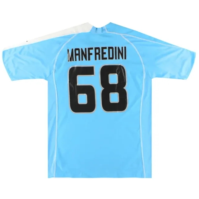 2005-06 Lazio Puma Match Issue Home Shirt Manfredini #68 XL - Lazio / Excellent / XL