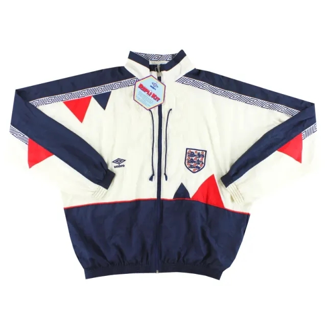 1990-92 England Umbro Shell Jacket *w/tags* XL - England / w/tags / XL