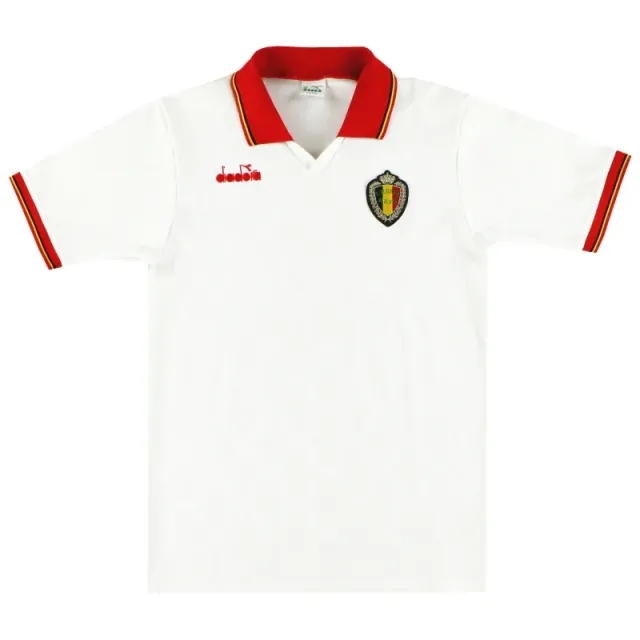 1992-94 Belgium Diadora Away Shirt #5 M - Belgium / Excellent / Medium