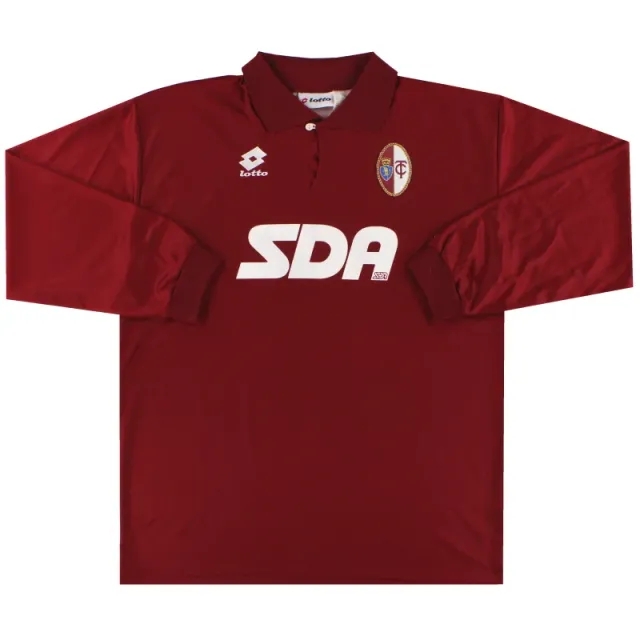 1995-96 Torino Lotto Match Issue Home Shirt L/S #23 L - Other Italian Clubs / Excellent / Large