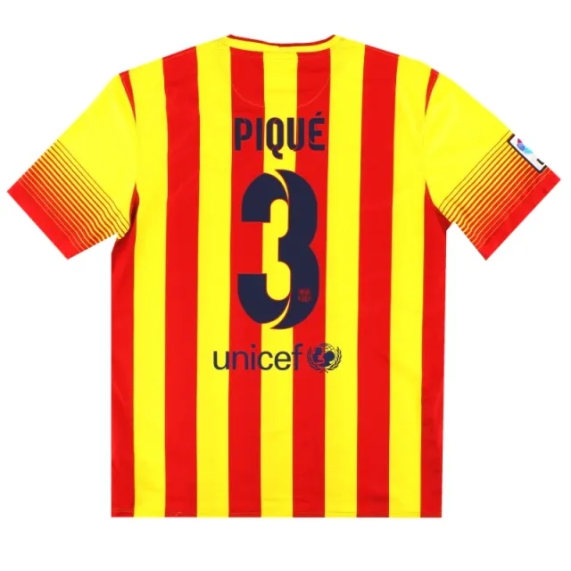 2013-14 Barcelona Nike Away Shirt Pique #3 *w/tags* L - Barcelona / w/tags / Large