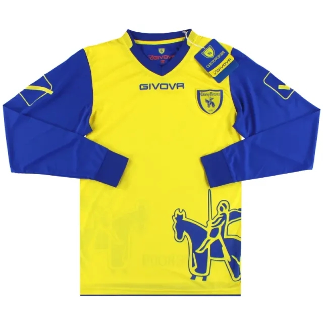 2011-12 Chievo Verona Givova Home Shirt *BNIB* L/S - Other Italian Clubs / BNIB / Large