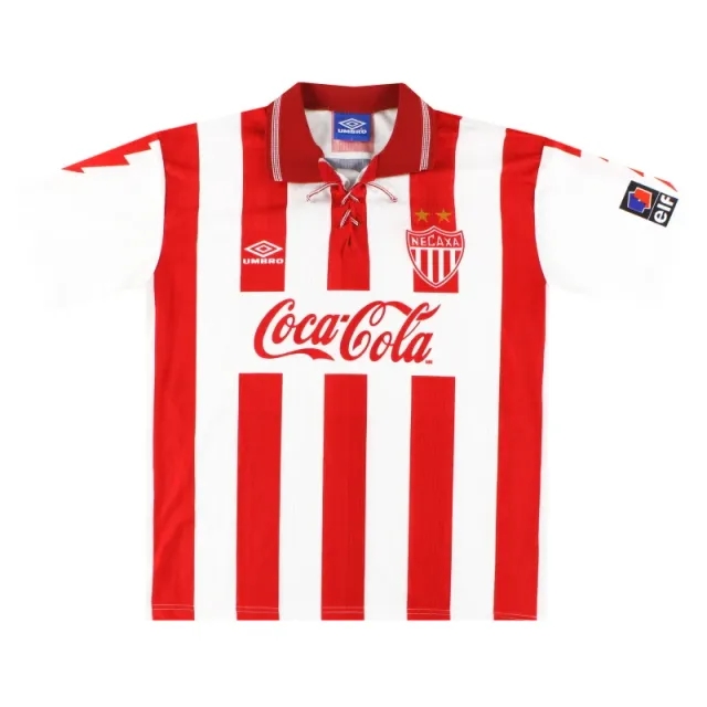 1995-96 Necaxa Umbro Home Shirt *Mint* L - Other World Clubs / Mint / Large