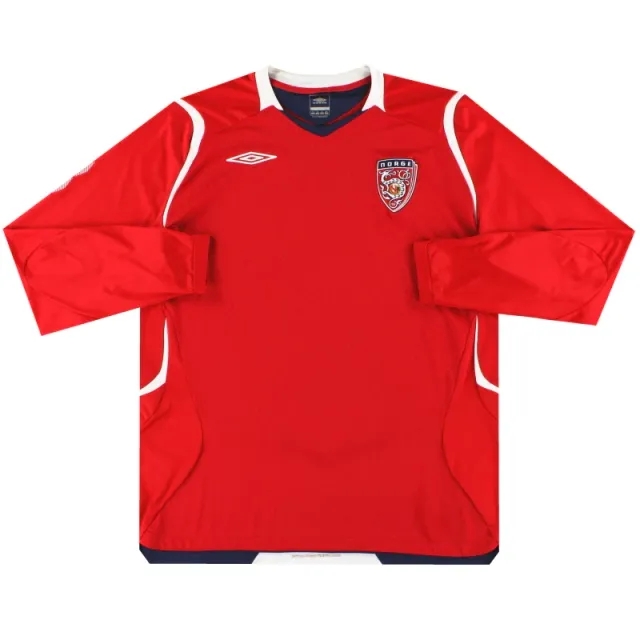 2008-09 Norway Umbro Home Shirt L/S XL - Norway / Excellent / XL