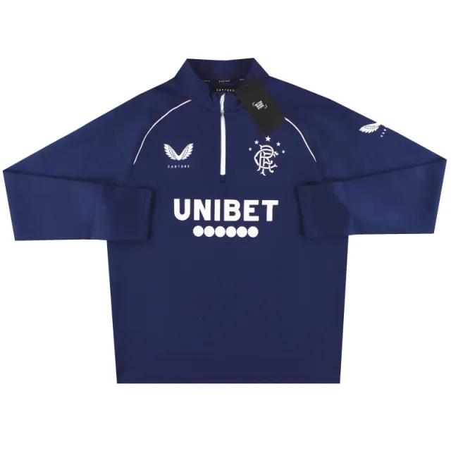 2020-21 Rangers Castore 1/4 Zip Training Top *w/tags* M - Rangers / w/tags / Medium