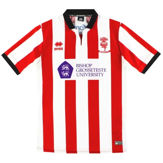 2017-18 Lincoln City Errea Home Shirt L - Lincoln City / Excellent / Large