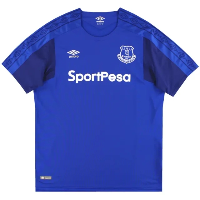 2017-18 Everton Umbro Home Shirt XXL - Everton / Excellent / XXL