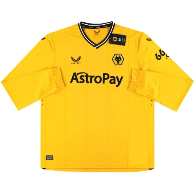 2023-24 Wolves Castore Pro Home Shirt L/S *w/tags* XXL - Wolves / w/tags / XXL