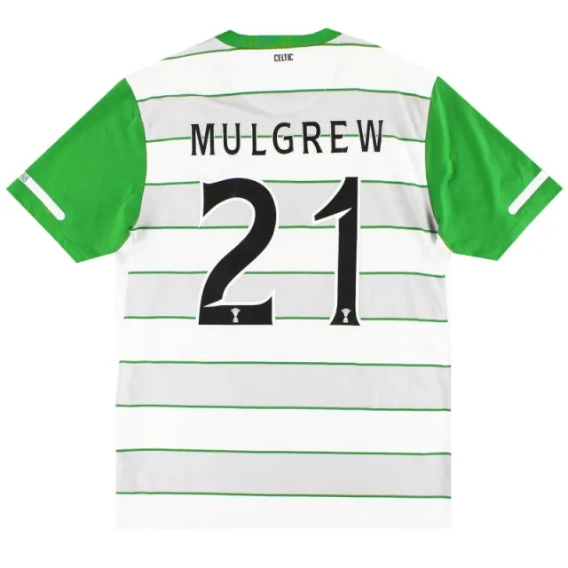 2011-12 Celtic Nike Away Shirt Mulgrew #21 M - Celtic / Excellent / Medium