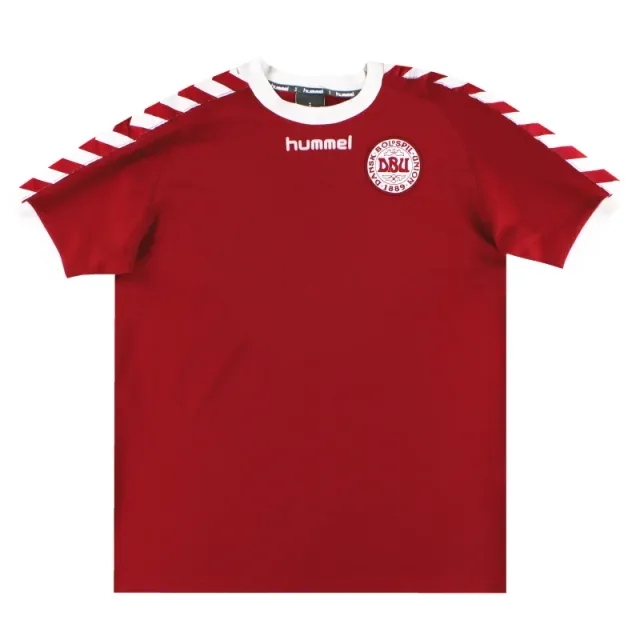 2002-03 Denmark Hummel Home Shirt L - Denmark / Excellent / Large