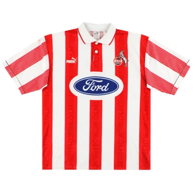 1995-96 FC Koln Puma Home Shirt L - Other German Clubs / Very good / Large