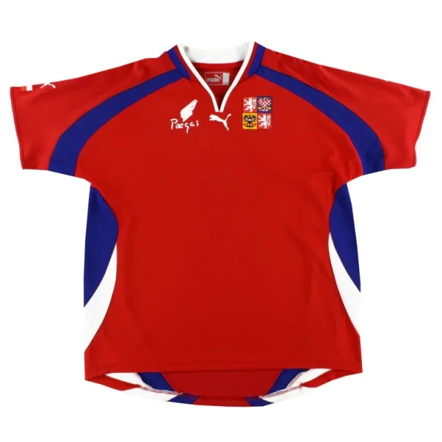 2000-02 Czech Republic Puma Home Shirt L - Czech Republic / Excellent / Large