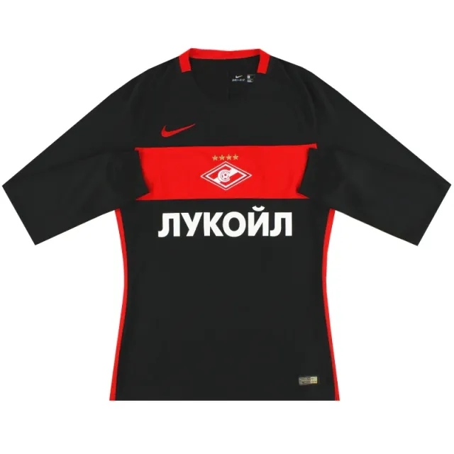 2016-17 Spartak Moscow Nike Player Issue Away Shirt L/S *As New* M - Other European Clubs / As New / Medium