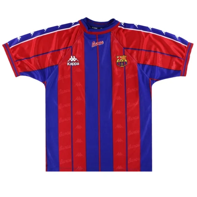 1997-98 Barcelona Kappa Home Shirt XL - Barcelona / Excellent / XL