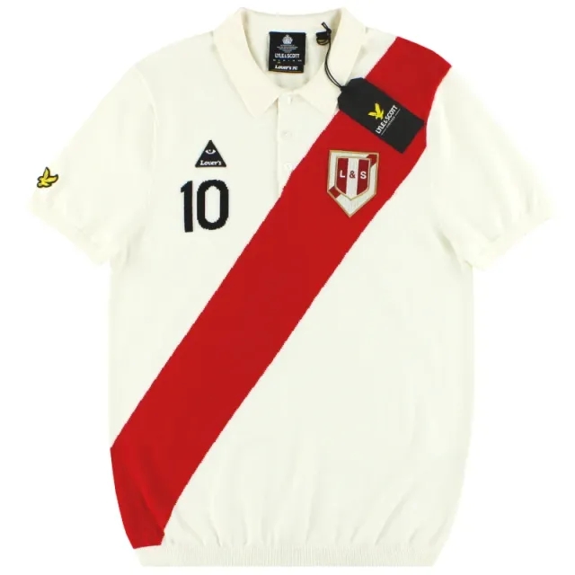 2020 Lyle and Scott x Lovers FC Peru Asymetric Stripe Polo *BNIB* - South American / BNIB / XS