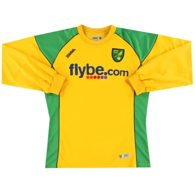 2006-08 Norwich City Home Shirt L/S #11 M - Norwich City / Excellent / Medium