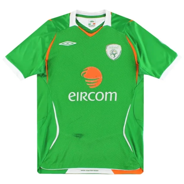 2008-10 Ireland Umbro Home Shirt S - Ireland / Very Good / Small
