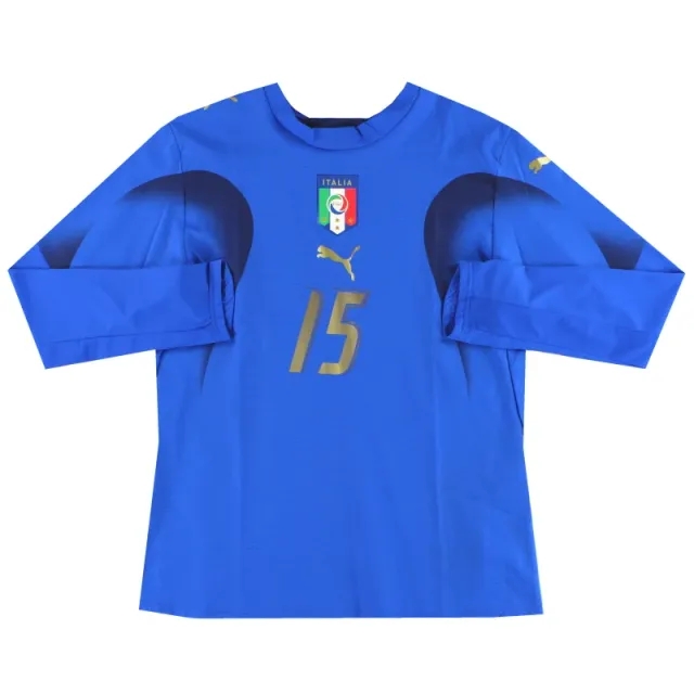 2006-07 Italy Player Issue Home Shirt #15 L/S Women's 14 - Italy / Excellent / Women's 14