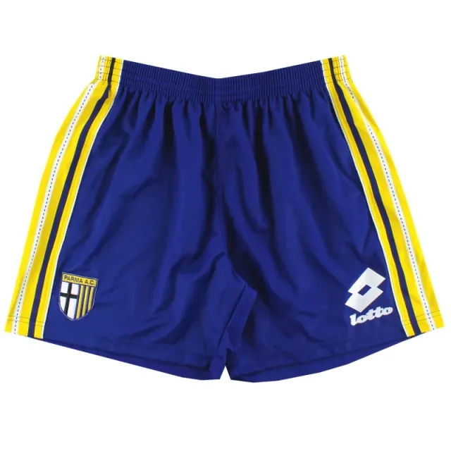 1998-99 Parma Training Lotto Shorts *Mint* XL - Parma / Mint / XL