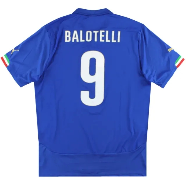 2014-15 Italy Puma Home Shirt Balotelli #9 XL - Italy / Excellent / XL