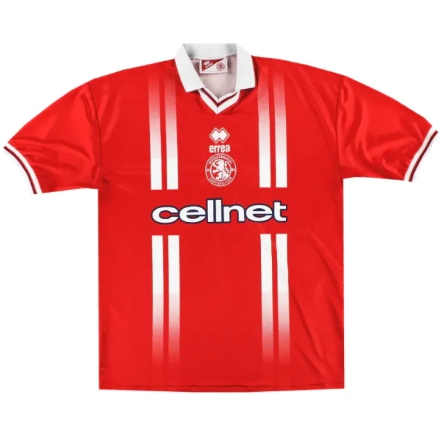 1998-99 Middlesbrough Errea Home Shirt XL - Middlesbrough / Excellent / XL