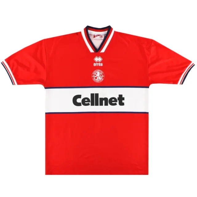 1997-98 Middlesbrough Errea Home Shirt XL - Middlesbrough / Excellent / XL