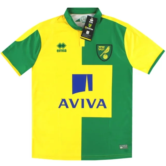 2015-16 Norwich City Errea Home Shirt *w/tags* - Norwich City / w/tags / Small