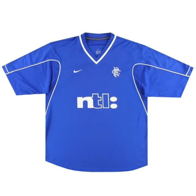 1999-01 Rangers Nike Player Issue Home Shirt XL - Rangers / Excellent / XL