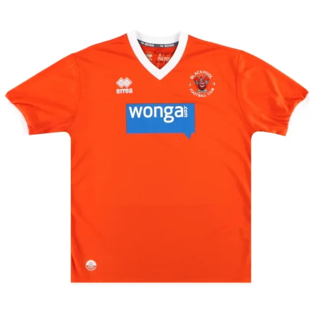 2013-15 Blackpool Errea Home Shirt *As New* L - Blackpool / As New / Large