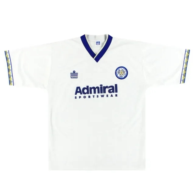 1992-93 Leeds Admiral Home Shirt M - Leeds / Excellent / Medium