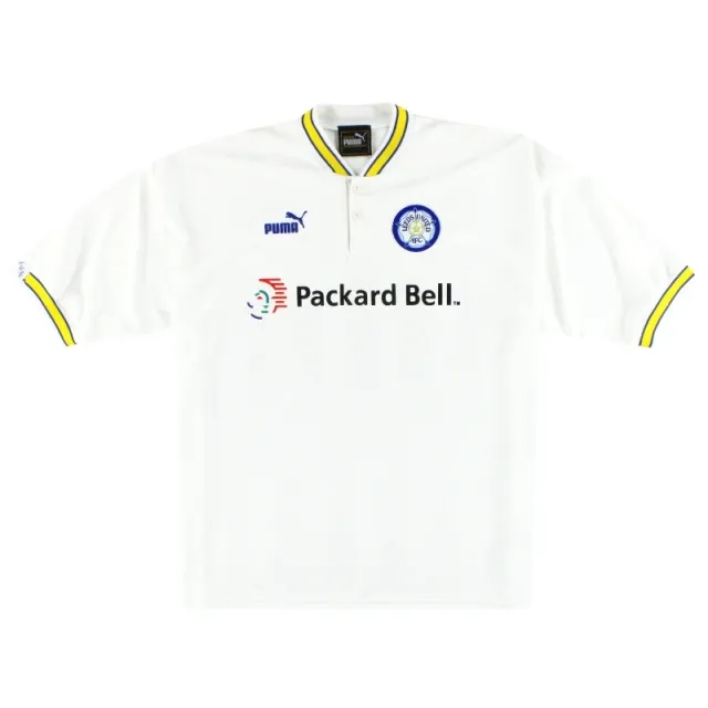 1996-98 Leeds Puma Home Shirt L - Leeds / Excellent / Large
