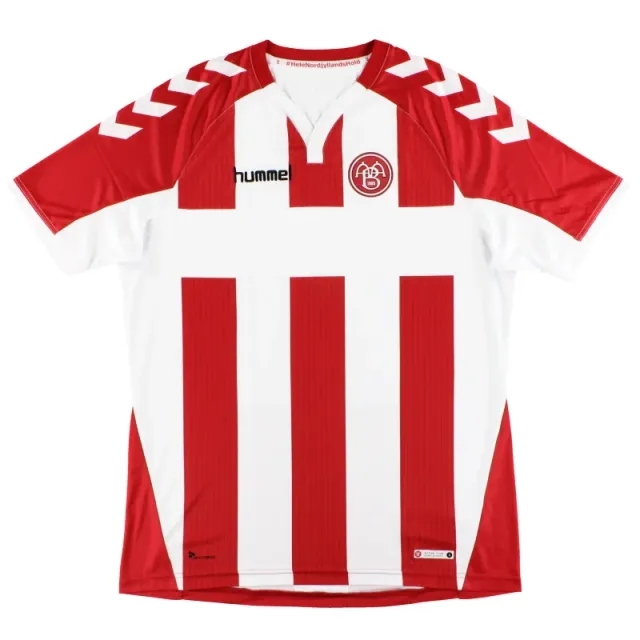 2017-18 Aalborg BK Hummel Home Shirt *As New* M - Other European Clubs / As New / Medium