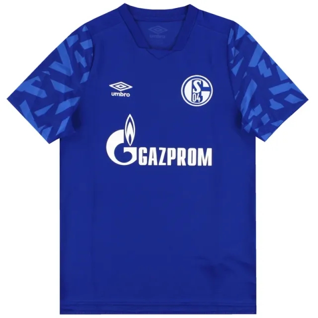 2019-20 Schalke Umbro Home Shirt *Mint* L - Schalke / Mint / Large
