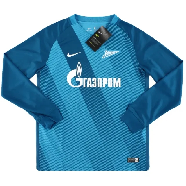 2016-17 Zenit St. Petersburg Nike Player Issue Home Shirt L/S *w/tags* M.Boys - Other European Clubs / w/tags / Youth