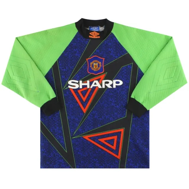 1994-96 Manchester United Umbro Goalkeeper Shirt M - Manchester United / Excellent / Medium