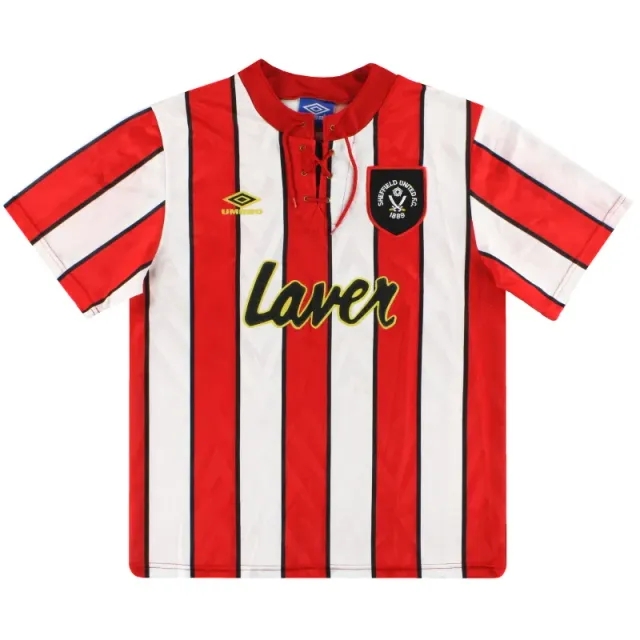 1992-94 Sheffield United Umbro Home Shirt M - Sheffield United / Excellent / Medium