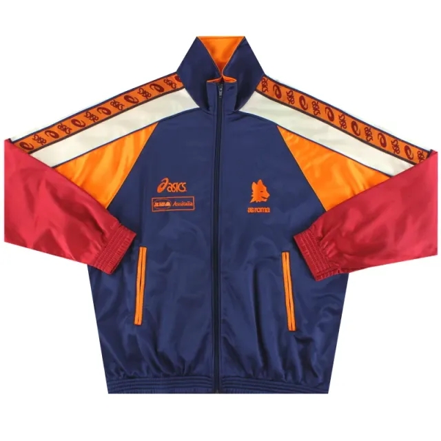1995-96 Roma Asics Track Jacket *Mint* XXL - Roma / Mint / XXL