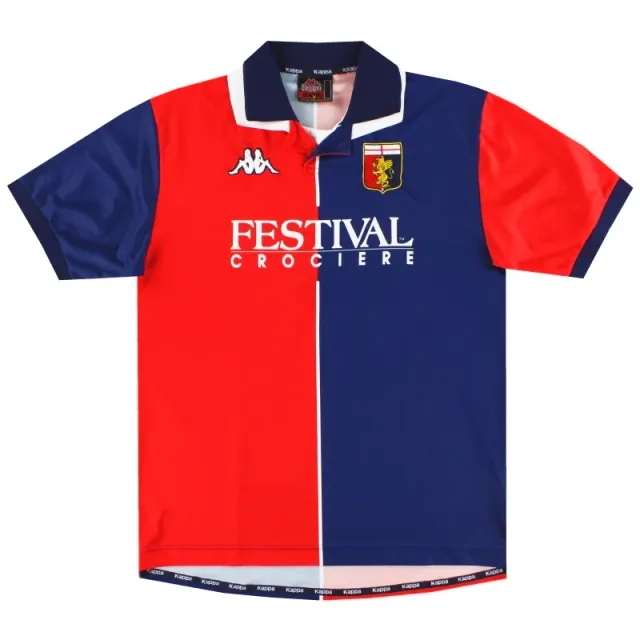 1998-99 Genoa Kappa Home Shirt L - Other Italian Clubs / Very good / Large