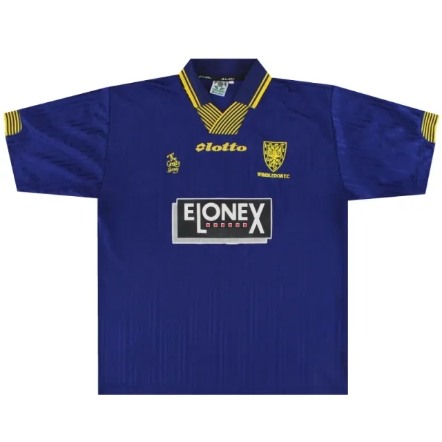 1997-99 Wimbledon Lotto Home Shirt M - Wimbledon / Very Good / Medium