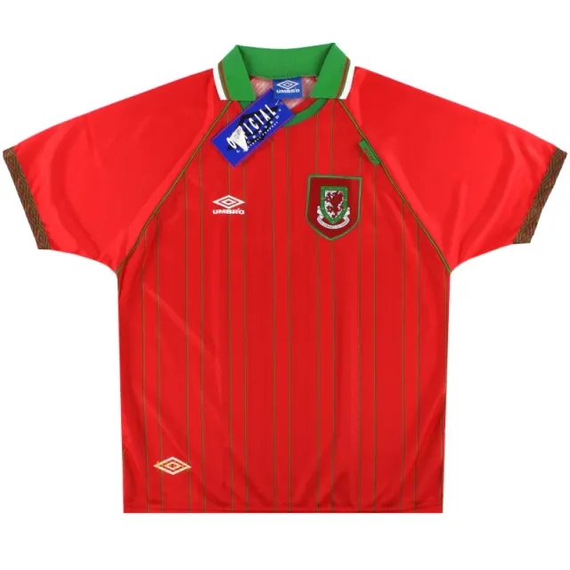 1994-96 Wales Umbro Home Shirt *w/tags* XL - Wales / w/tags / XL