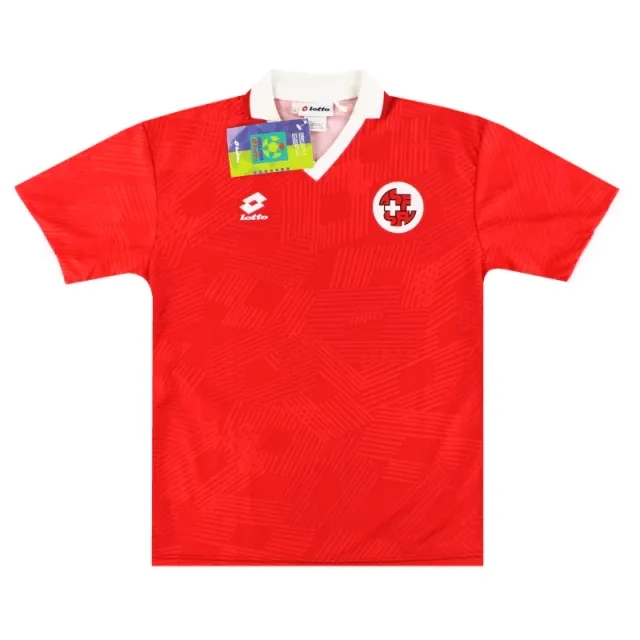 1994-96 Switzerland Lotto Home Shirt *w/tags* XL - Switzerland / w/tags / XL