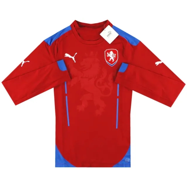 2014 Czech Republic Puma Authentic Home Shirt L/S *w/tags* M - Czech Republic / w/tags / Medium