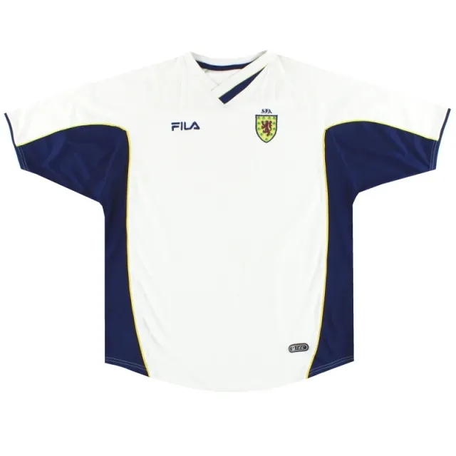 2000-02 Scotland Fila Away Shirt *Mint* L - Scotland / Mint / Large