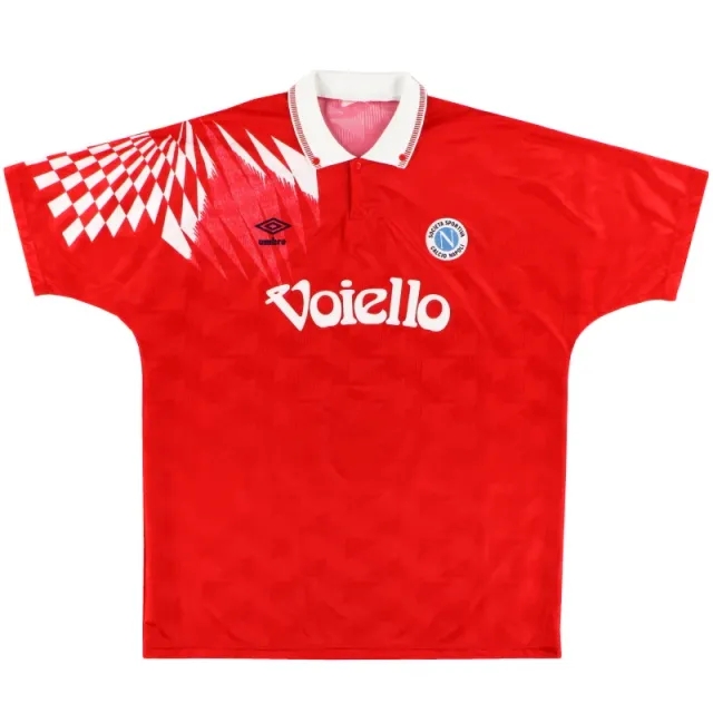 1991-93 Napoli Umbro Third Shirt XL - Napoli / Excellent / XL