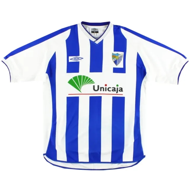 2002-03 Malaga Umbro Home Shirt XL - Other Spanish Clubs / Excellent / XL