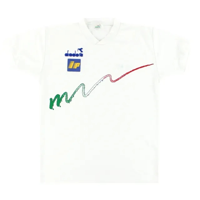 1993-94 Italy Diadora Player Issue Training Shirt L - Italy / Very good / Large